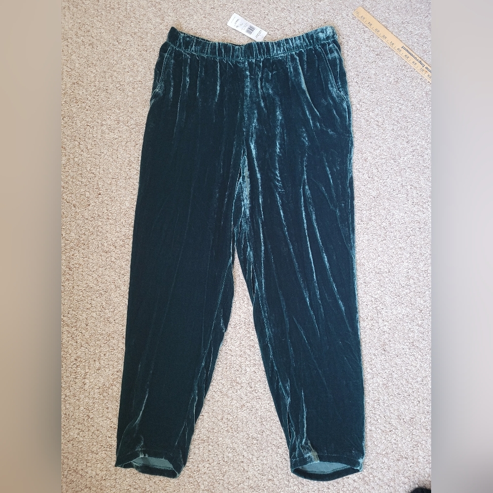 Eillen Fisher Velvet Ankle Pants - Picture 2 of 5